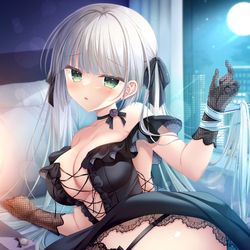 This is a pixiv picture whose title is ご主人様、プレゼントはこっちです….