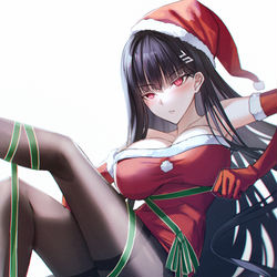 This is a pixiv picture whose title is Merry Christmas 2024.