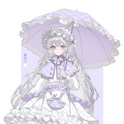 This is a pixiv picture whose title is 白ロリィタ.