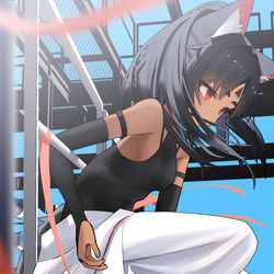 This is a pixiv picture whose title is 見つけた、にゃ.