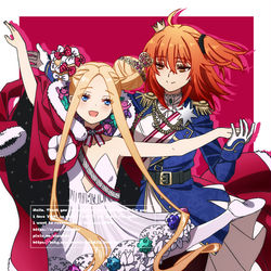 This is a pixiv picture whose title is サンタアビーちゃんとぐだ子.