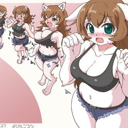 This is a pixiv picture whose title is もふもふTS.