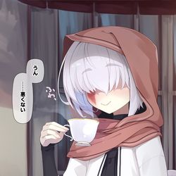This is a pixiv picture whose title is 話相手.