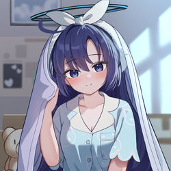 This is a pixiv picture whose title is ユウカ(パジャマ).