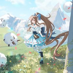 This is a pixiv picture whose title is 旅行.