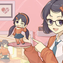 This is a pixiv picture whose title is 米拉的可动手办.