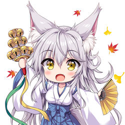 This is a pixiv picture whose title is もふもふちびキャラ狐っ娘！.