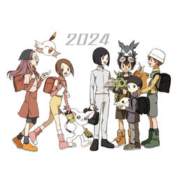 This is a pixiv picture whose title is 2024.