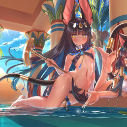 This is a pixiv picture whose title is 古代エジプトの夏日.