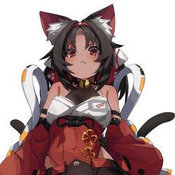 This is a pixiv picture whose title is 猫又ちゃん.