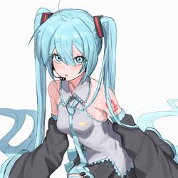 This is a pixiv picture whose title is ミクちゃん.