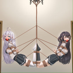 This is a pixiv picture whose title is [CM] Alya and Yuki DID.