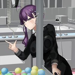 This is a pixiv picture whose title is 奥行き確認をする燐羽様.