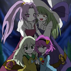 This is a pixiv picture whose title is 月下.