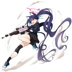 This is a pixiv picture whose title is シャーレ VS キヴォトス (003/100)  黒見 セリカ.