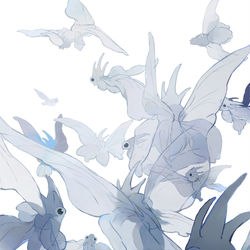This is a pixiv picture whose title is Heavenly Blue.