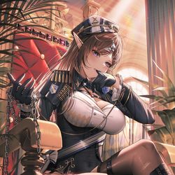 This is a pixiv picture whose title is 仕事絵.