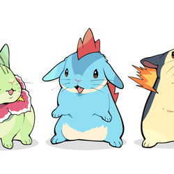 This is a pixiv picture whose title is うさぎさん版権.
