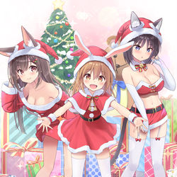 This is a pixiv picture whose title is 大遅刻したけどメリークリスマス.