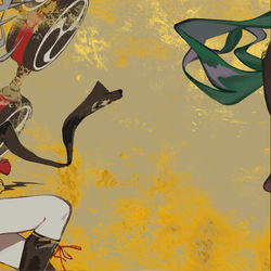 This is a pixiv picture whose title is 風神雷神図.