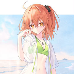 This is a pixiv picture whose title is 水着ぐだちゃん.