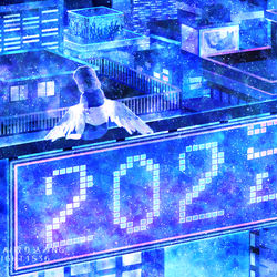 This is a pixiv picture whose title is 2025年へカウントダウン.