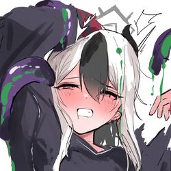 This is a pixiv picture whose title is パンちゃんに捕まっちゃうカヨコ.