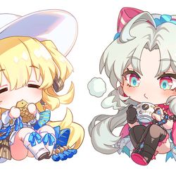 This is a pixiv picture whose title is フィービー & カルロッタ(Phoebe & Carlotta).