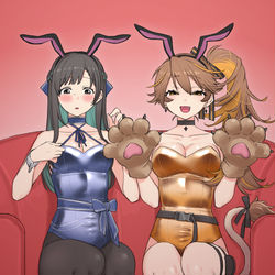 This is a pixiv picture whose title is Re:AcTバニー部.