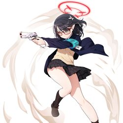 This is a pixiv picture whose title is シャーレ VS キヴォトス (005/100)  奥空アヤネ.