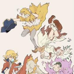 This is a pixiv picture whose title is 落ちる五知将.