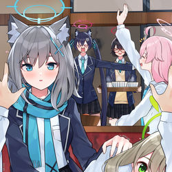 This is a pixiv picture whose title is ん、大晦日は私達と過ごすべき♡.