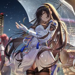 This is a pixiv picture whose title is 少女前线2：追放 一周年~.