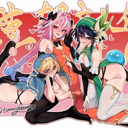 This is a pixiv picture whose title is 骨盘倡年馆全员祝大家金玉满堂新年大吉吉！.