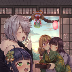 This is a pixiv picture whose title is 明けまして.