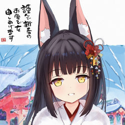 This is a pixiv picture whose title is 老婆贺年.
