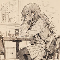 This is a pixiv picture whose title is 『doodle』.