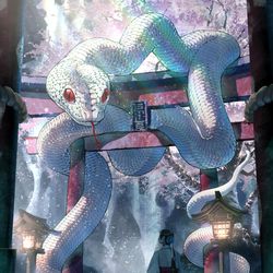 This is a pixiv picture whose title is 巳年！.