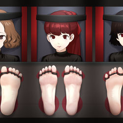 This is a pixiv picture whose title is p5女主团.