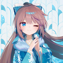 This is a pixiv picture whose title is あけおめ～.