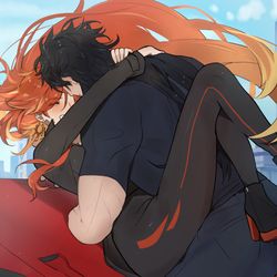 This is a pixiv picture whose title is in another life.