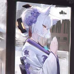 This is a pixiv picture whose title is TYPE-Rと一緒に初詣....