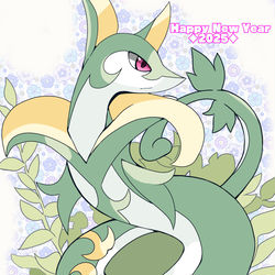 This is a pixiv picture whose title is Happy New Year 2025.