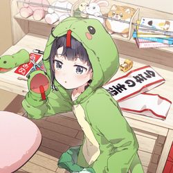 This is a pixiv picture whose title is 見たな、辰から巳に変わる瞬間を.