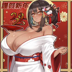 This is a pixiv picture whose title is サウスダコタで謹賀新年.