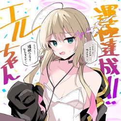 This is a pixiv picture whose title is エルちゃん運極達成.