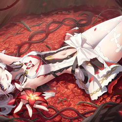 This is a pixiv picture whose title is ツバキ.