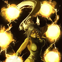 This is a pixiv picture whose title is 瞬閧雷神戦形.