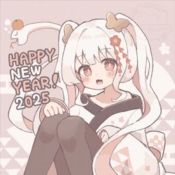 This is a pixiv picture whose title is 2025🐍.