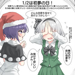 This is a pixiv picture whose title is 1/2は初夢の日！.